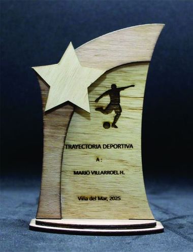 Galvano estrella, madera, grabado por Grabados Franco