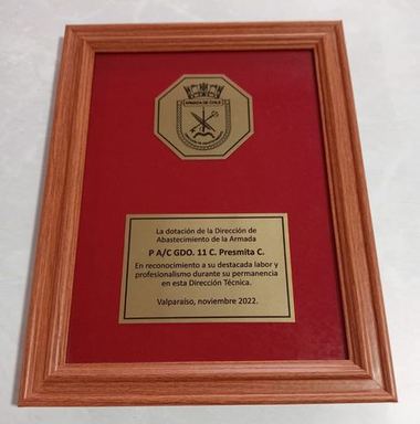 Galvano Terciopelo, con estuche, grabado por Grabados Franco