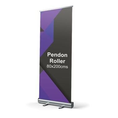 Pendón roller 80 × 200 cm, grabado por Grabados Franco